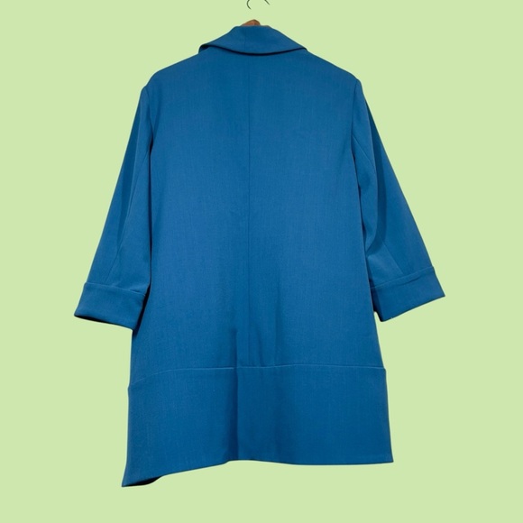 Anthracite by Muse teal oversized open front cardigan blazer jacket XL - Picture 12 of 12